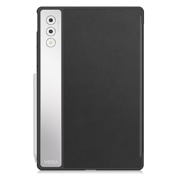 Etui Smart do Lenovo Yoga Tab Plus 12.7 2025 z klapką / Lenovo Idea Tab, czarne - ochronne z podstawką