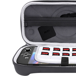 Etui Torba do Nintendo Switch 2 2025 na karty kabel wstrząsoodporna, czarne - ochronne z podstawką