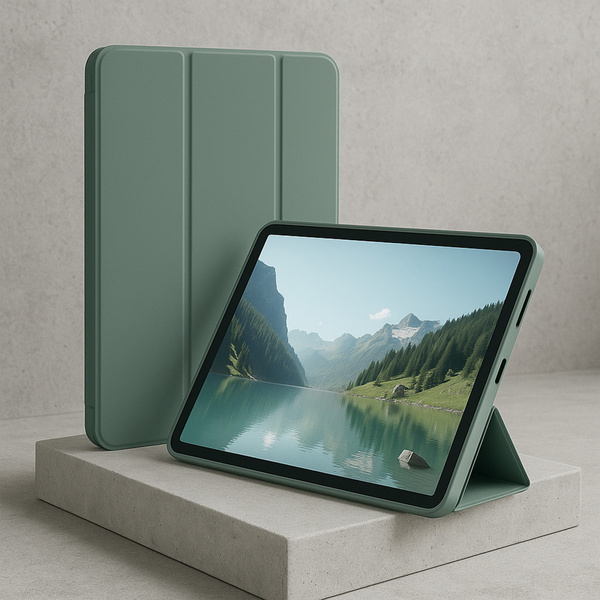 Etui Smart z magnetyczną z klapką do Xiaomi Redmi Pad SE 8.7 2024, zielone - ochronne z podstawką