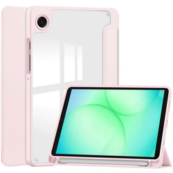 Etui Clear Pencil do Galaxy Tab A11+ 10.9 2025 X230/ X235/ X236 A9+ SM-X215/ X216, różowe