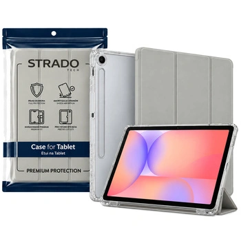 Etui Trifold do Galaxy Tab S10 Lite 10.9/ S10 FE/ S9 FE/ S9/ S8 z miejscem na rysik - szare