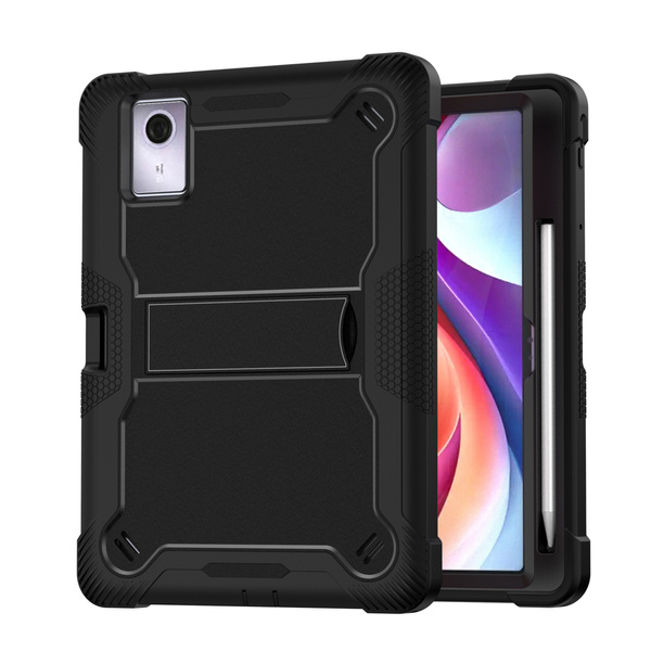 Etui pancerne do Lenovo Idea Tab Plus 12.1 2025 TB361FU TB361ZU, z podstawką, czarne