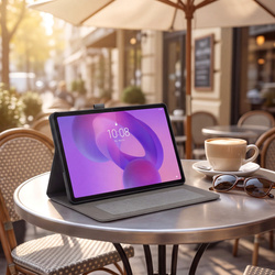 Etui Slim do Lenovo Idea Tab 11" TB336FU TB336ZU ZAFR0378PL z klapką - szare