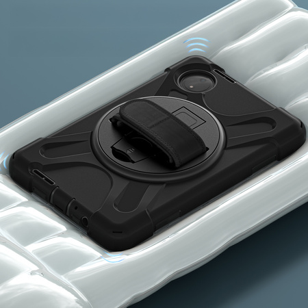 Etui pancerne Shockproof z uchwytem paskiem do Xiaomi Redmi Pad SE 8.7 2024, czarne