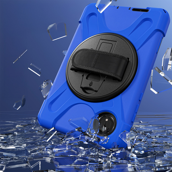 Etui pancerne Shockproof z uchwytem do Xiaomi Redmi Pad SE 8.7 2024 / Redmi Pad SE 8.7, niebieskie - ochronne
