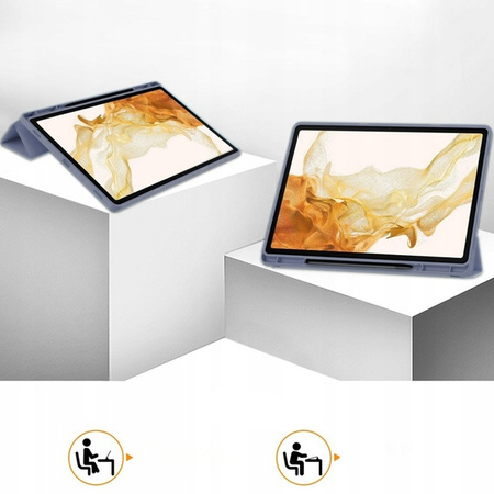 Etui Smart pencil TPU do Samsung Galaxy Tab S10+ S10 Plus (Fioletowe)